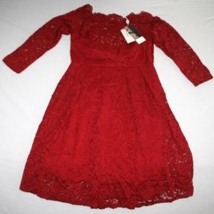 Missmay Retro Gorgeous City Dress Red Women L NEW
